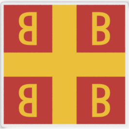 Byzantinische Kaiserflagge, 14. Jahrhundert Aufkleber