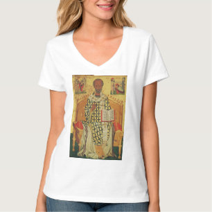 Byzantinische orthodoxe Ikone des heiligen Nikolau T-Shirt
