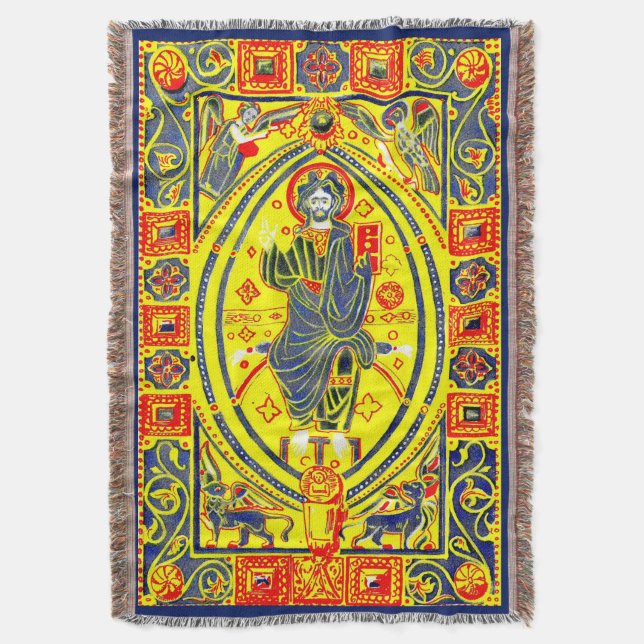 Byzantinische Volkskunst Jesus Decke (Vorderseite Vertikal)