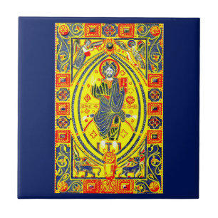 Byzantinische Volkskunst Jesus Fliese