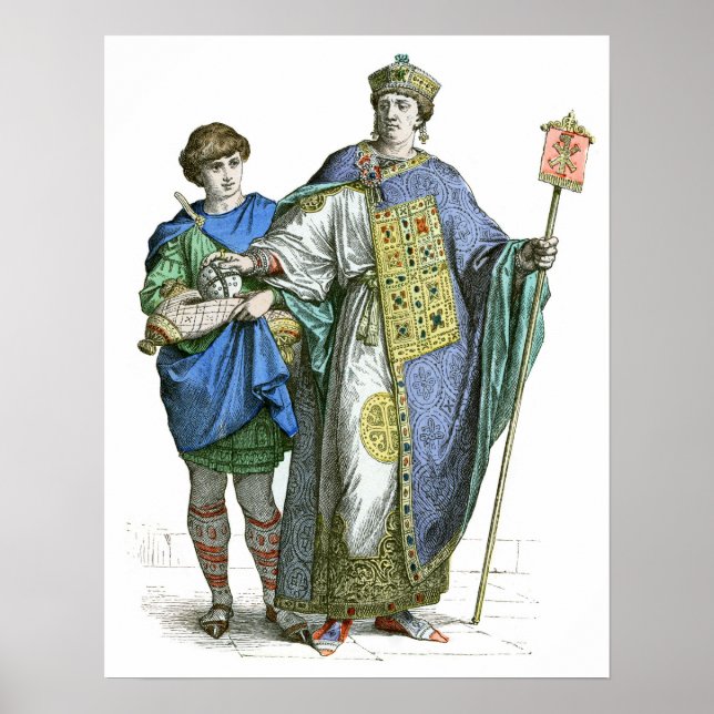 Byzantinischer Kaiser Poster (Vorne)