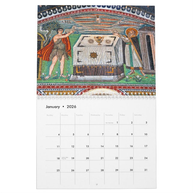 Byzantinischer Mosaik-Kalender 2012 Kalender (Jan 2026)
