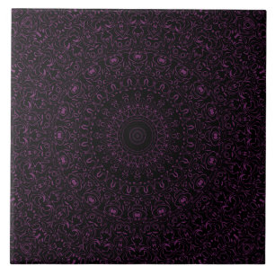Byzantinischer Purpur-Mandala mit komplizierter Sy Fliese