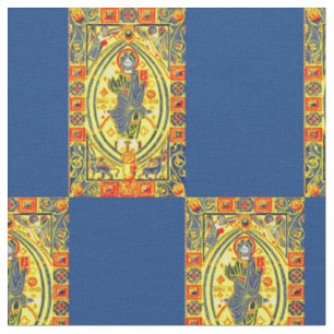 Byzantinischer Volkskunst Jesus-Druck Stoff