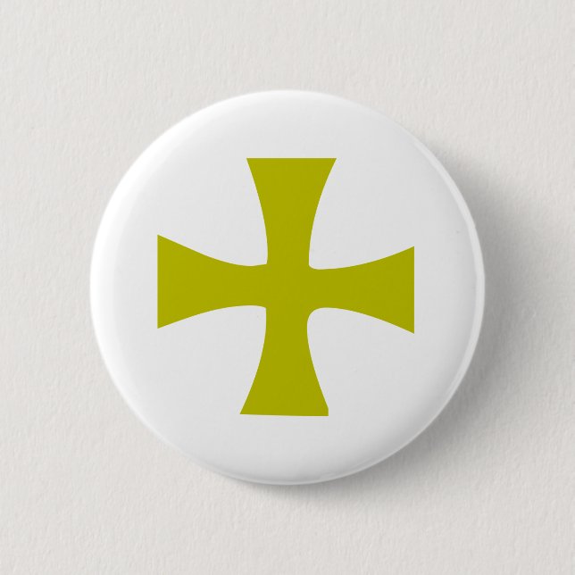 Byzantinisches Goldkreuz Button (Vorderseite)