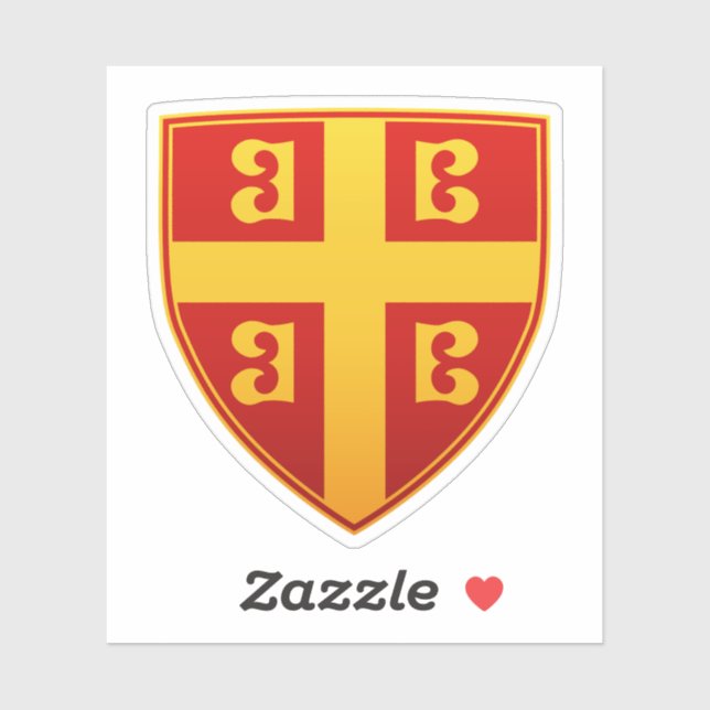 Byzantinisches Kaiserflagge Aufkleber (Blatt)