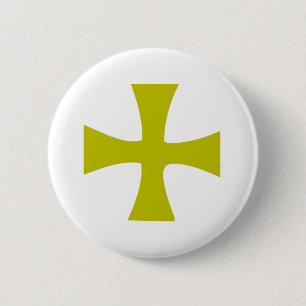 Byzantinisches Kreuz aus Gold Button