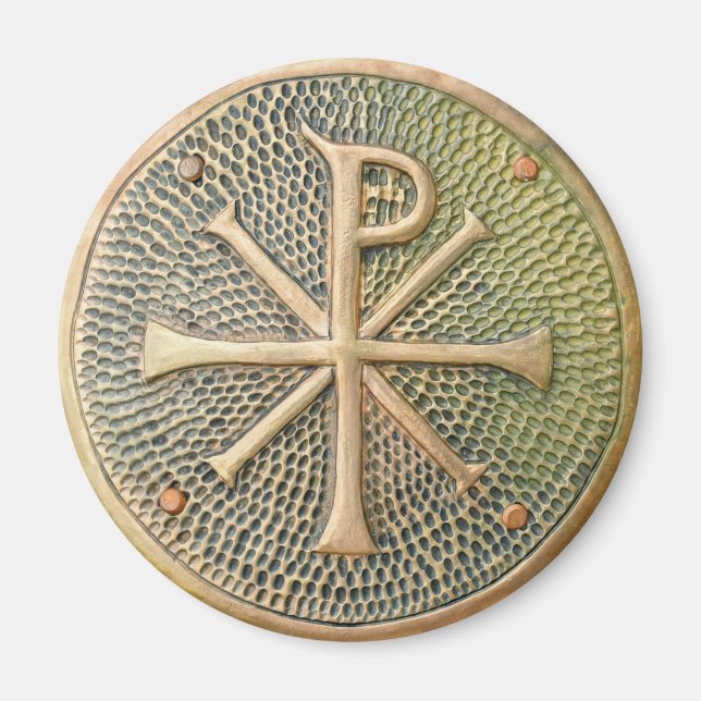 Byzantinisches Kreuzsymbol Metallion Geschichte Magnet (Vorne)