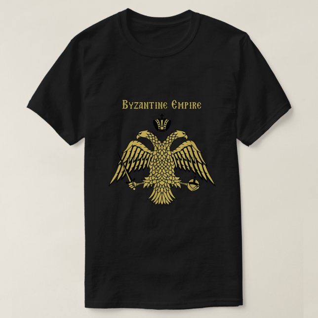Byzantinisches Reich Doppel geheuerter Adler Const T-Shirt (Design vorne)