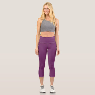 Byzantium (Vollfarbe) Capri Leggings