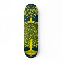 BZ Heiliger Grasbaum des Lebens Custom Skateboard
