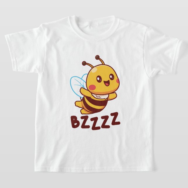 BZZZ Niedliche Kinderbienen für Kinder - Cartoon B T-Shirt (Ablage )