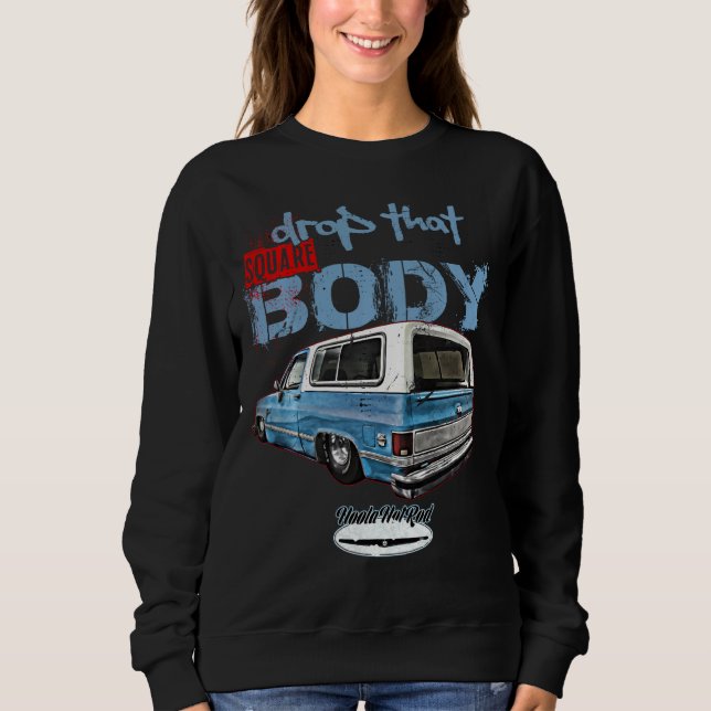 C10 Jimmy Squarebody Truck Vorstädter Blazer Silve Sweatshirt (Vorderseite)