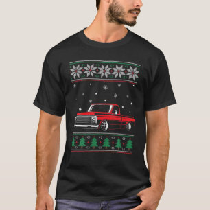 C10 Lkw Ugly Weihnachten Slammed Lowrider fallen g T-Shirt