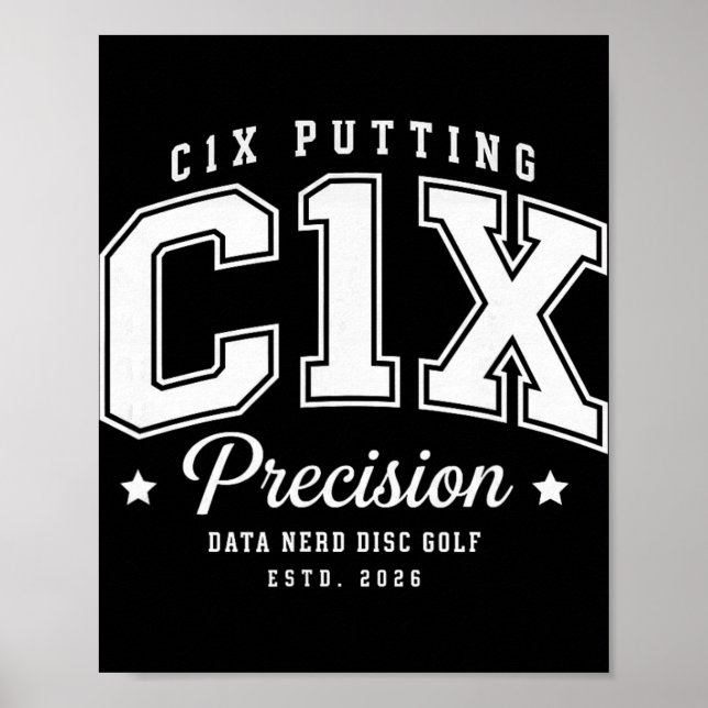 C1x Putting C1x Precision Data Nerd  Poster (Vorne)