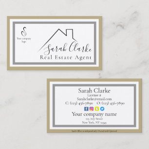 C21 Black Rooftop Business Card Visitenkarte