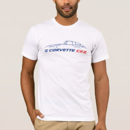 C2 Corvette - 2-seitige Männer-T - Shirt
