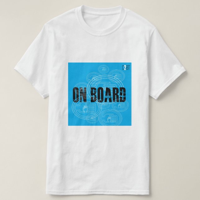 C2B : À BORD DE BLU1 T-shirt de base (Design devant)