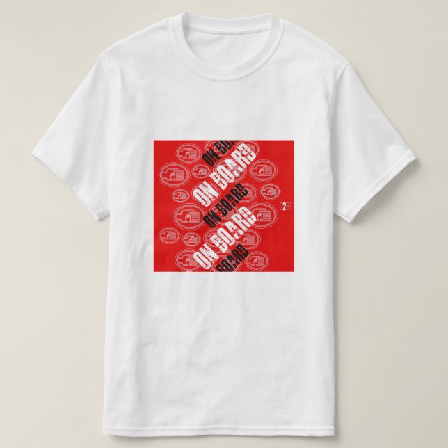 C2B : À BORD DU T-shirt RED Basic (Design devant)