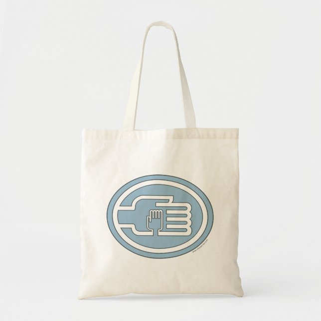 C2B : Bleu Sac fourre-tout Solid-contour (Devant)