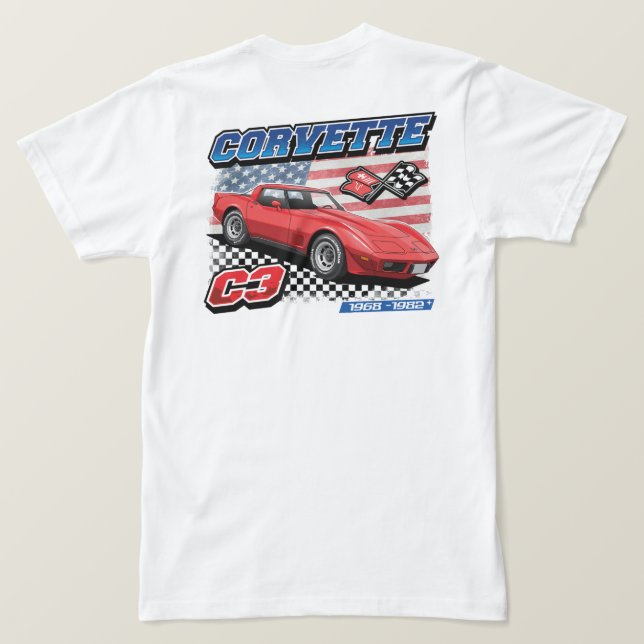 C3 Corvette - T-shirt homme à 2 faces (Design dos)