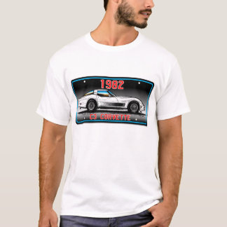C3 Korvette Kfz-Kennzeichen-Kunst-Grauer T-Shirt