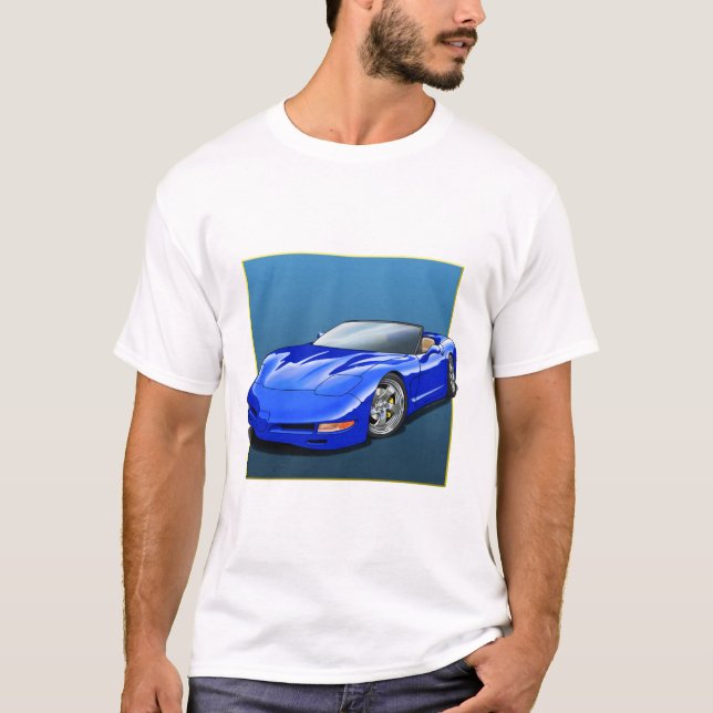 C5_Blue_conv_Vette.tif T-Shirt (Vorderseite)