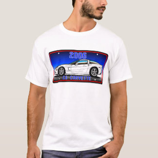 C6 Korvette Kfz-Kennzeichen 2006 Kunst-Blaues T-Shirt