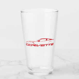 C7 C8 C6 Illustrierter Autoglasbecher Glas