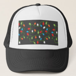 C7 Christmas Lights Trucker Hat (Multi & Gray) Truckerkappe
