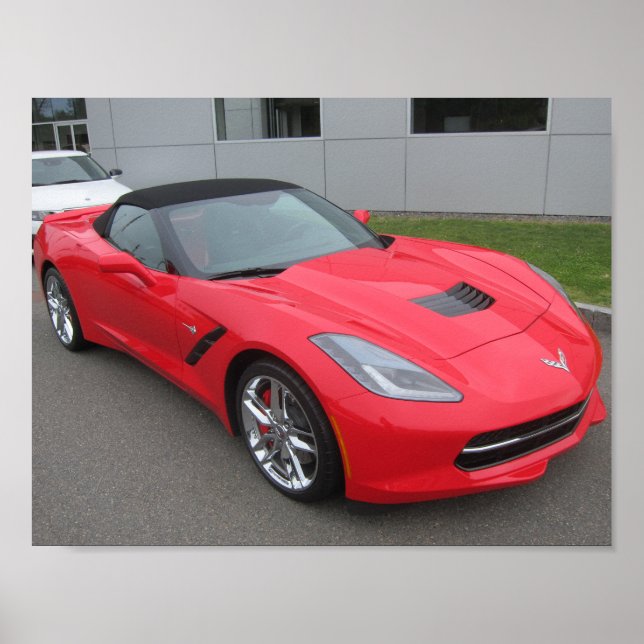 C7 Corvette Convertible Poster (Vorne)