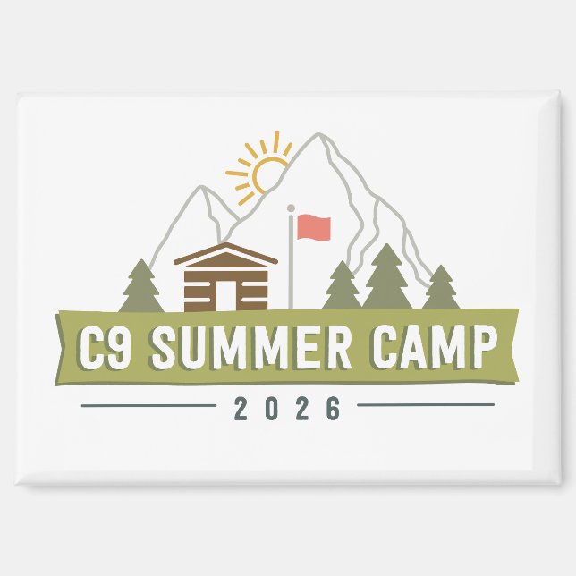 C9 Sommercamp 2026 Logo Magnet (Vorderseite)