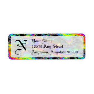 C~05 Fractal Étiquettes d'adresse de retour