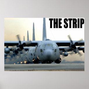 C-130 auf dem Streifen Poster