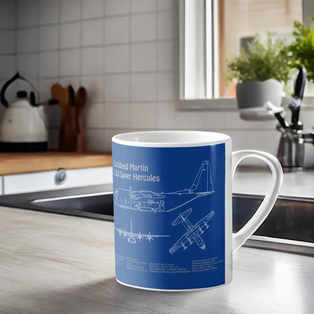 C-130 Hercules - Flugzeugkonzepte AD Kaffeetasse (Von Creator hochgeladen)