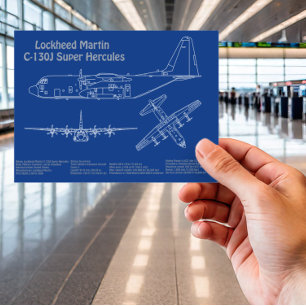 C-130 Hercules - Flugzeugkonzepte AD Postkarte