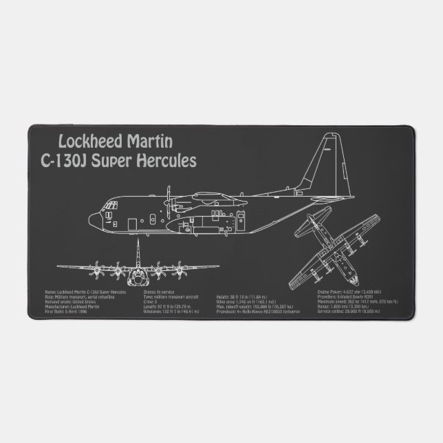 C-130 Hercules - Flugzeugkonzepte PD Schreibtischunterlage (Vorderseite)