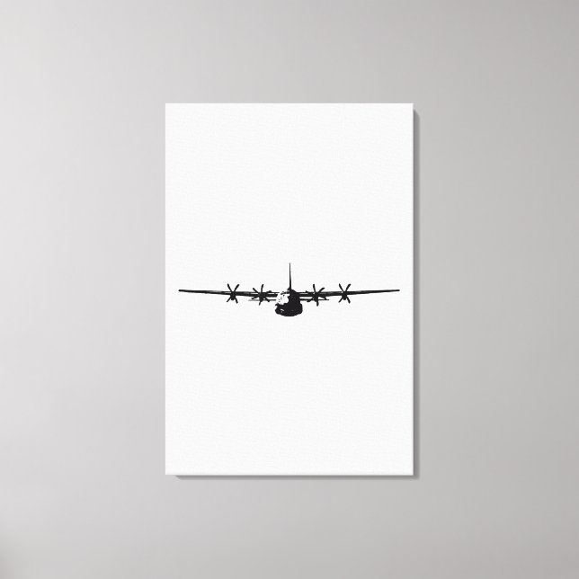 C-130 Hercules Military Aircraft Leinwanddruck (Vorderseite)