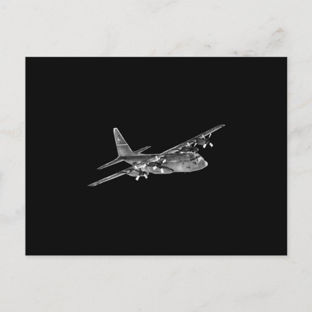 C-130 Hercules - Military Ankündigungspostkarte (Vorderseite)