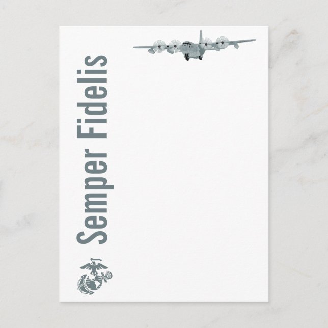 C-130 USMC Aviation Postcard Postkarte (Vorderseite)