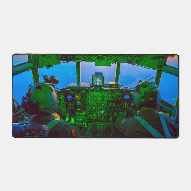 C-130H HERCULES COCKPIT SCHREIBTISCHUNTERLAGE (Vorderseite)