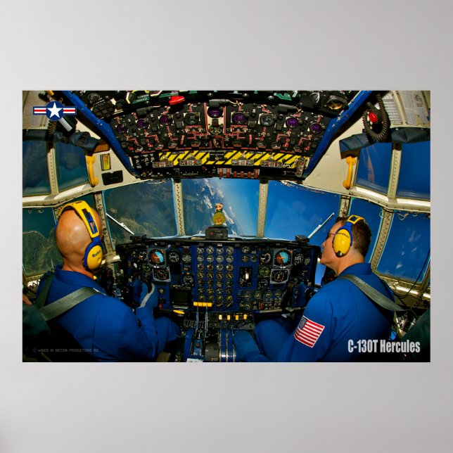C-130T HERCULES COCKPIT POSTER (Vorne)