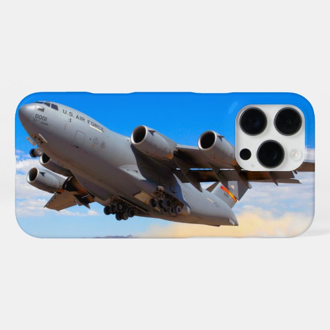 C-17 GLOBEMASTER III iPhone 16 PRO MAX HÜLLE (Rückseite (Horizontal))