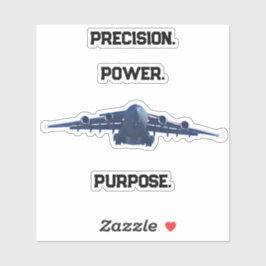 C-17 GLOBEMASTER PRECISION POWER PURPOSE AUFKLEBER