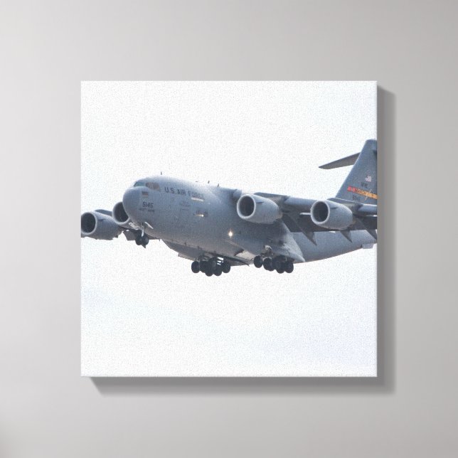 C-17 Globemaster Wrapped Canvas Leinwanddruck (Vorderseite)
