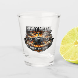 C-17 Heavy Metal Airlift Division Shot glass Schnapsglas
