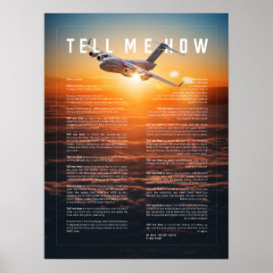C-17 mit Tell Me How ode to flight Poster