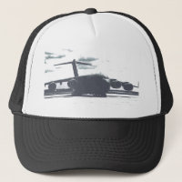 C-17A Globemaster III Black and White Trucker Hat