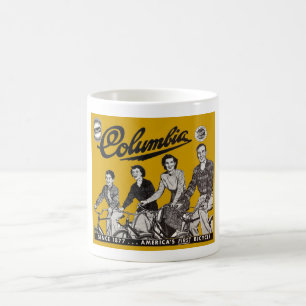 C.1949 COLUMBIA BICYCLE AD VINTAG! ALT! KURZ! KAFFEETASSE
