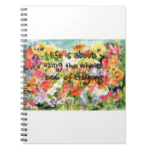 c. 46 Aquarell der Blume und Lebensweise Notizblock